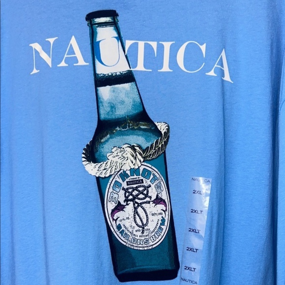 Nautica Men's Sky Blue Short Sleeve Tee Size 2XLT
New